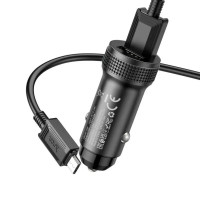 Автомобільний зарядний пристрій HOCO Z49 (Micro) Black