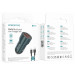 Автомобільний зарядний пристрій BOROFONE BZ19 Wisdom dual port car charger set(Type-C) Sapphire Blue