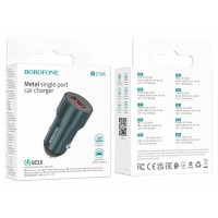 Автомобільний зарядний пристрій BOROFONE BZ19A Wisdom single port QC3.0 car charger Sapphire Blue