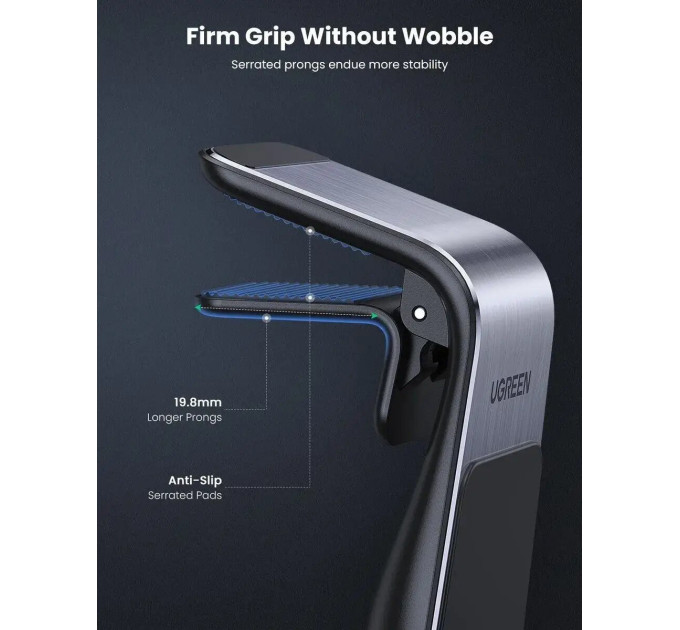 Автотримач для телефона UGREEN LP290 Waterfall Magnetic Phone Holder (UGR-80712B)