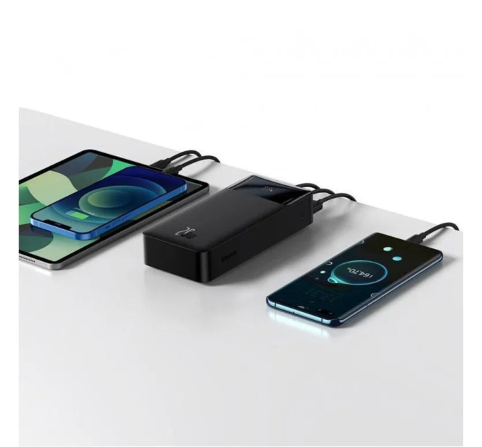 Повербанк Baseus Bipow Digital Display Power bank 30000mAh 20W Black