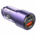 Автомобільний зарядний пристрій BOROFONE BZ20A Smart 83W dual port PD65W+QC3.0 car charger Transparent Purple