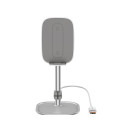 Тримач для мобiльного Baseus Literary Youth Desktop Bracket Silver