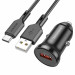 Автомобільний зарядний пристрій BOROFONE BZ18 QC3.0 (Type-C) Black