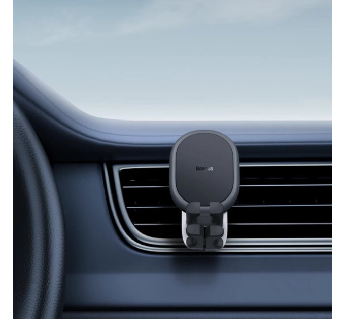 Тримач для мобiльного Baseus Stable Gravitational Car Mount (Air Outlet version) Black