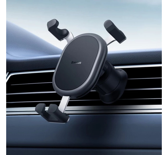 Тримач для мобiльного Baseus Stable Gravitational Car Mount (Air Outlet version) Black