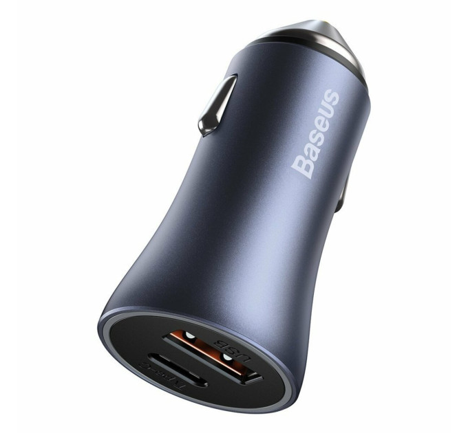 Автомобільний зарядний пристрій Baseus Golden Contactor Pro Dual Quick Charger Car Charger U+U 40W