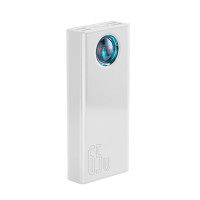 Повербанк Baseus Amblight Digital Display Fast Charge Power Bank 30000mAh White