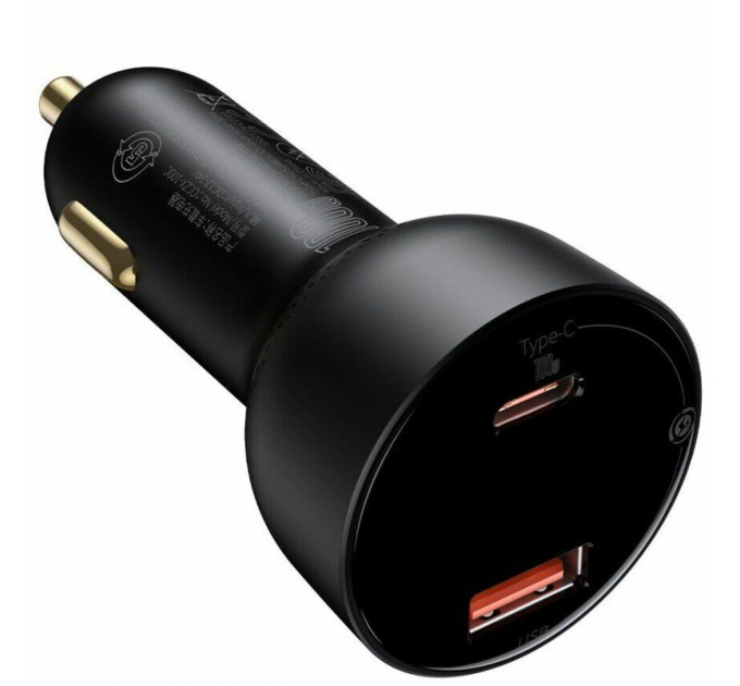 Автомобільний зарядний пристрій Baseus Superme Digital Display PPS Dual Quick Charger Car Charger Black