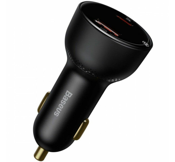 Автомобільний зарядний пристрій Baseus Superme Digital Display PPS Dual Quick Charger Car Charger Black