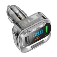 FM-трансмітер HOCO E75 Bravery PD30W+QC3.0 car BT Jazz Black