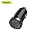 Автомобільний зарядний пристрій Essager ECC2Q-WL0A black