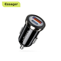 Автомобільний зарядний пристрій Essager ECC2Q-WL0A black