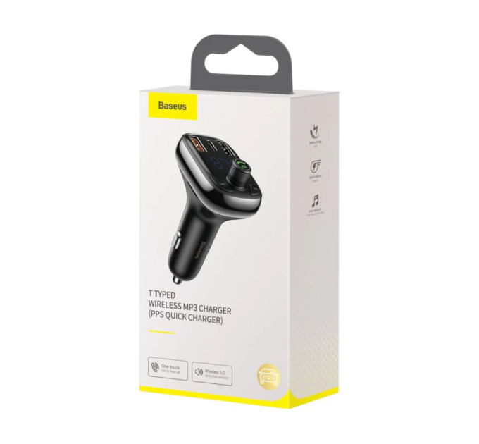 FM-трансмітер Baseus T Shaped S-13 Black