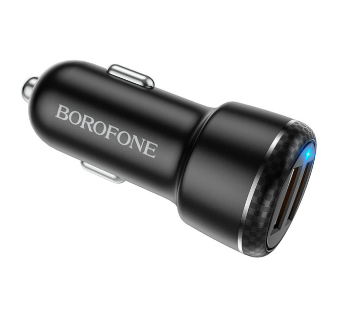 Автомобільний зарядний пристрій BOROFONE BZ17 Core dual port QC3.0 car charger