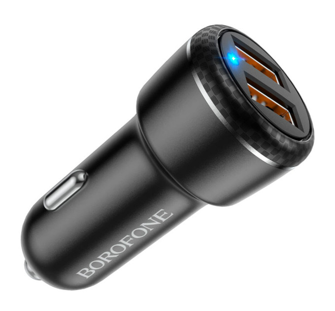 Автомобільний зарядний пристрій BOROFONE BZ17 Core dual port QC3.0 car charger
