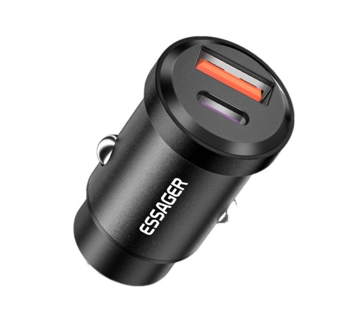 Автомобільний зарядний пристрій Essager ECCAC-TL01 black