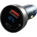 Автомобільний зарядний пристрій Baseus Particular Digital Display QC+PPS Car Charger 65W Dark Gray Cable(Type-C toType-C100W 1m)