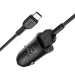 Автомобільний зарядний пристрій HOCO Z39 Farsighted dual port QC3.0 Car charger set(Type-C) Black