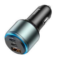 Автомобільний зарядний пристрій HOCO NZ9 Galloper 95W three-port (2C1A) Black