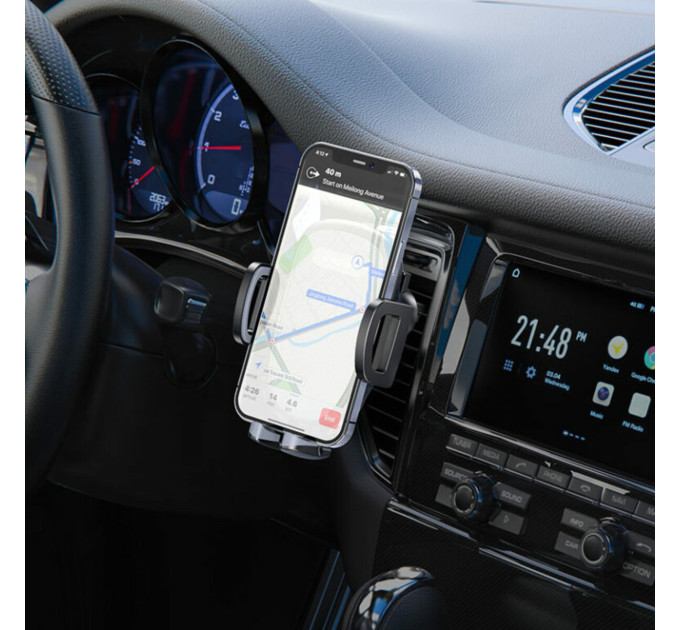 Тримач для мобільного BOROFONE BH52 Windy air outlet car holder Black Grey