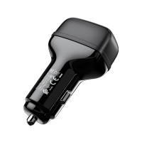 Автомобільний зарядний пристрій HOCO Z36 Leader dual port car charger Black