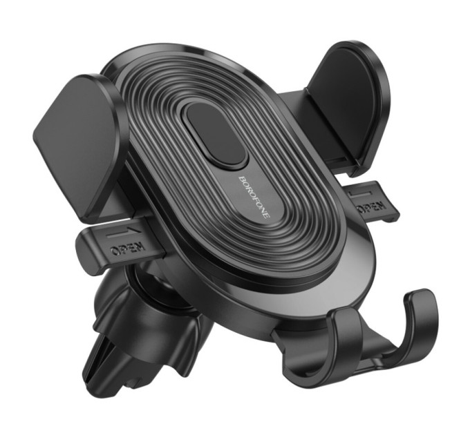 Тримач для мобільного BOROFONE BH84 Experience one-button car holder(air outlet) Black