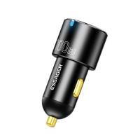 Автомобільний зарядний пристрій Essager ECCAC-QTZ01 black