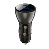 Автомобільний зарядний пристрій ACEFAST B10 metal 60W (USB-C + USB-C) Black