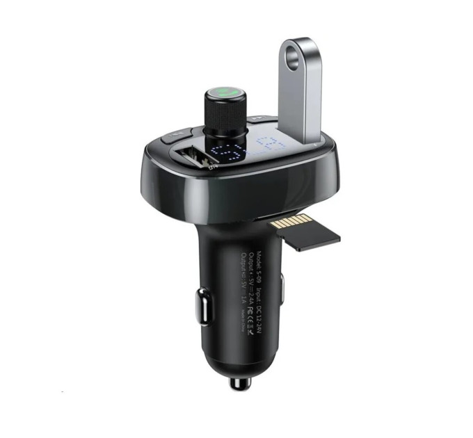 FM-трансмітер Baseus T Shaped S-09 Black