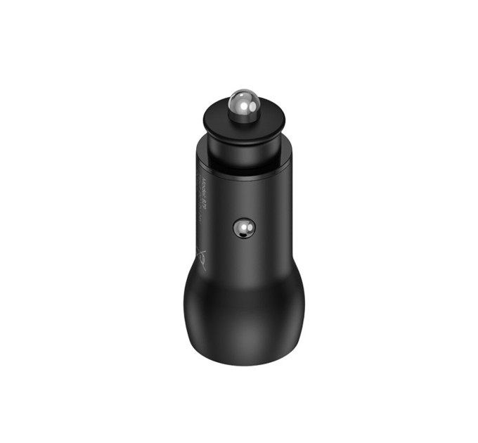 Автомобільний зарядний пристрій BOROFONE BZ9 Wise route dual port car charger Black