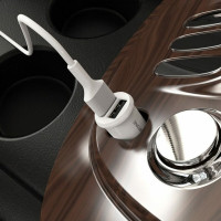 Автомобільний зарядний пристрій BOROFONE BZ8 MaxRide Dual Port  White