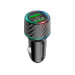 Автомобільний зарядний пристрій BOROFONE BZ21A Brilliant 36W dual port QC3.0 car charger Black