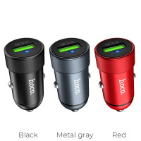 Автомобільний зарядний пристрій HOCO Z32 Speed Up single port QC3.0 car charger Black