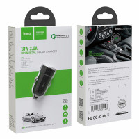 Автомобільний зарядний пристрій HOCO Z32 Speed Up single port QC3.0 car charger Black