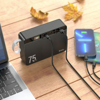 Повербанк HOCO J94 Overlord 22.5W (75000mAh) Black