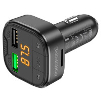 FM-трансмітер BOROFONE BC43 Flash QC3.0 18W Black