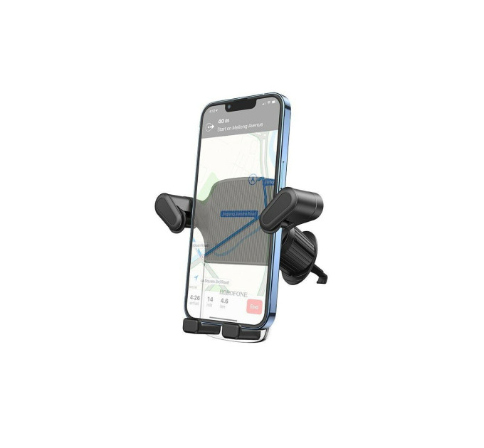 Тримач для мобільного BOROFONE BH86 Crystal ice car holder(air outlet) Black