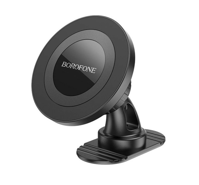 Тримач для мобільного BOROFONE BH91 Ring magnetic car holder(center console) Black