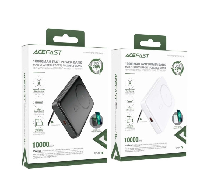 Повербанк ACEFAST M6 PD20W 10000mAh White