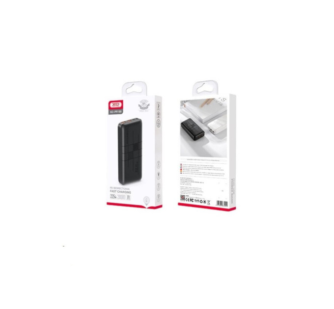 Повербанк XO PR188 PD20W+QC22.5W 20000mAh Black