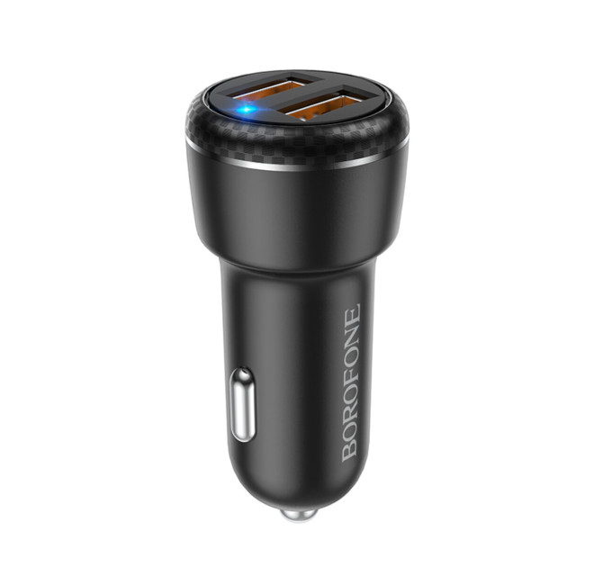 Автомобільний зарядний пристрій BOROFONE BZ17 Core dual port QC3.0 car charger set(Micro)