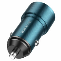 Автомобільний зарядний пристрій BOROFONE BZ19 Sapphire Blue