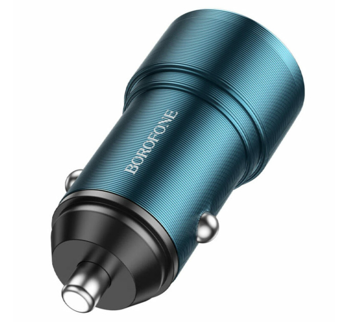 Автомобільний зарядний пристрій BOROFONE BZ19 Sapphire Blue