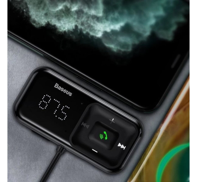 FM-трансмітер Baseus T Shaped S-16 Black
