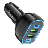Автомобільний зарядний пристрій HOCO NZ11 Guide PD72W(2C2A) Black