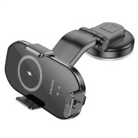 Тримач для мобільного з БЗП BOROFONE BH206 Black