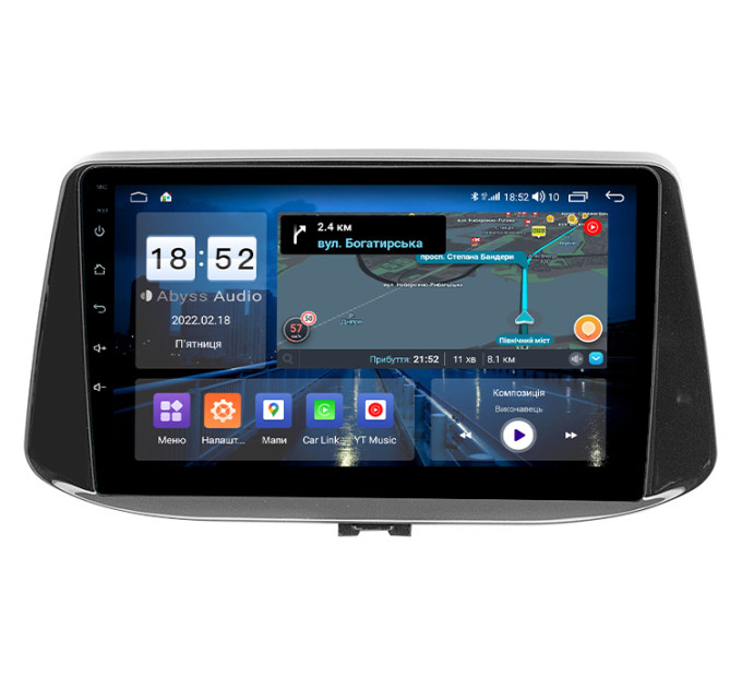 Штатна магнітола Abyss Audio QX-0223 для Hyundai i30 2017-2018
