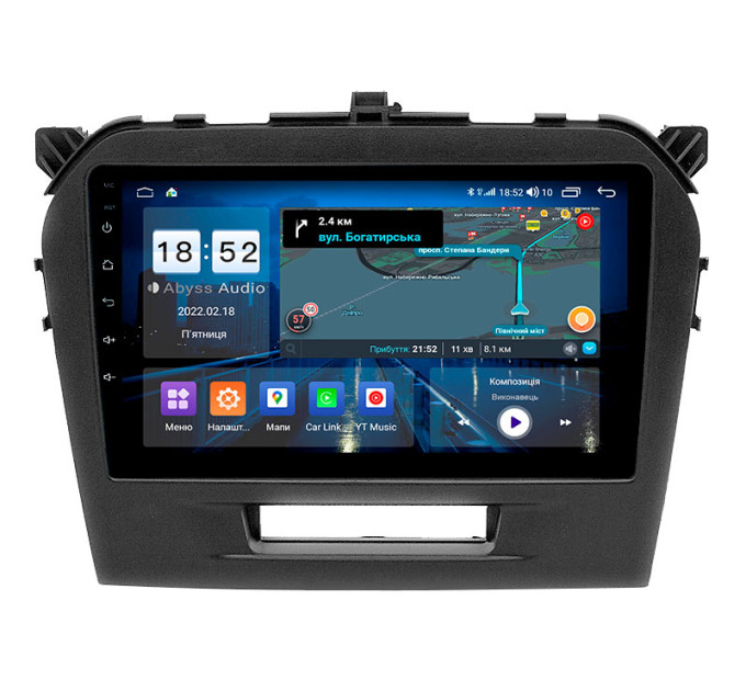 Штатна магнітола Abyss Audio QX-9256 для Suzuki Vitara 2016+