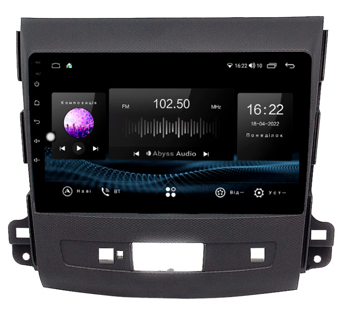 Штатна магнітола Abyss Audio SX-9245 для Mitsubishi Outlander 2006-2012